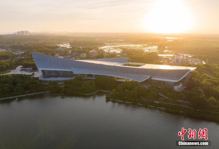 图为中国(海南)南海博物馆外景。(无人机照片) <a target='_blank' href='/' >中新网</a>记者骆云飞摄